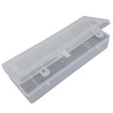 Plastic Box (1 Piece) 19x7x3.75 CM Rectangle For Multipurpose Packing & Storage Transparent Color [jefs-pack-boxnsupp-00006-m17]