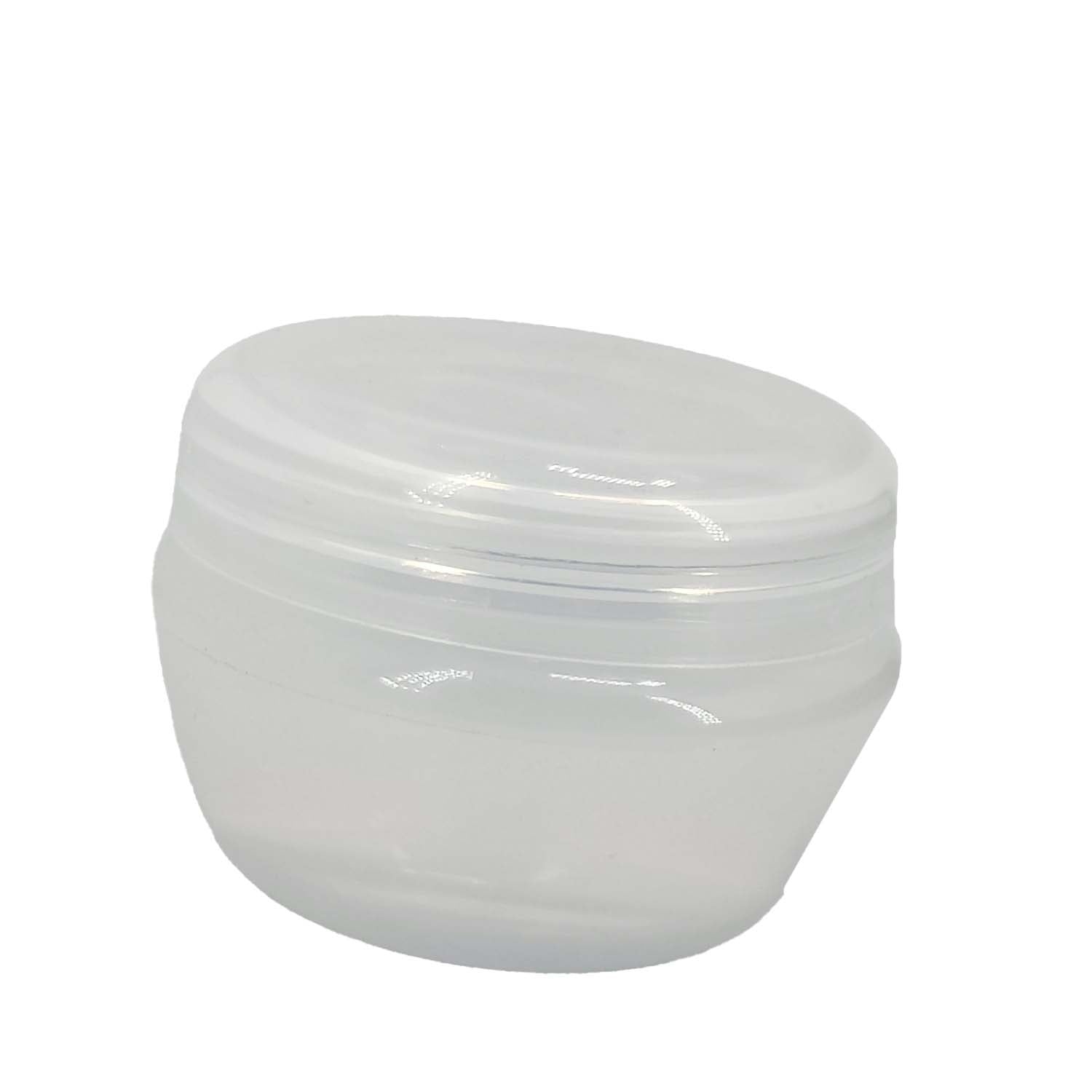 Thick Plastic Box (12 Pieces) 4.7x4x3.2 CM Capacity 25 ML Round For Packing Cream Gel Liquids Storage Transparent Color [jefs-pack-boxnsupp-00006-m26]