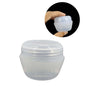 Thick Plastic Box (12 Pieces) 5x4.5x4 CM Capacity 30 ML Round For Packing Cream Gel Liquids Storage Transparent Color [jefs-pack-boxnsupp-00006-m27]