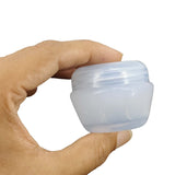 Thick Plastic Box (12 Pieces) 5x4.5x4 CM Capacity 30 ML Round For Packing Cream Gel Liquids Storage Transparent Color [jefs-pack-boxnsupp-00006-m27]