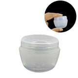 Thick Plastic Box (12 Pieces) 5.5x5x4.5 CM Capacity 50 ML Round For Packing Cream Gel Liquids Storage Transparent Color [jefs-pack-boxnsupp-00006-m28]