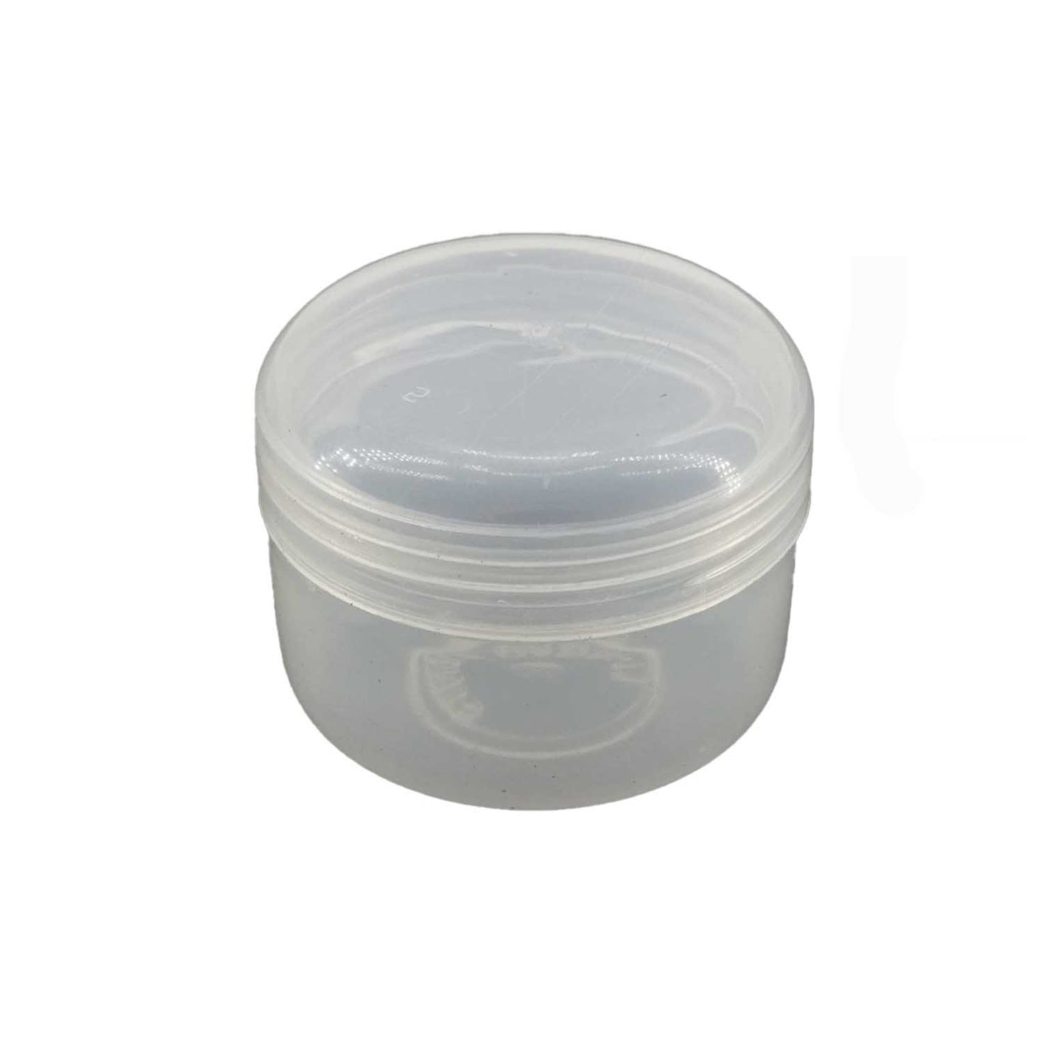 Plastic Box (12 Pieces) 3.5x2.6 CM Round For Multipurpose Packing & Storage Transparent Color [jefs-pack-boxnsupp-00006-m2]