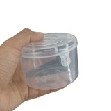 Plastic Box (12 Pieces) 8.3x5.75 CM Round For Multipurpose Packing & Storage Transparent Color [jefs-pack-boxnsupp-00006-m6]