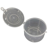 Plastic Box (12 Pieces) 8.3x5.75 CM Round For Multipurpose Packing & Storage Transparent Color [jefs-pack-boxnsupp-00006-m6]