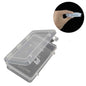 Plastic Box (12 Pieces) 7.2x4.5x1.7 CM Rectangle For Multipurpose Packing & Storage Transparent Color [jefs-pack-boxnsupp-00006-m9]