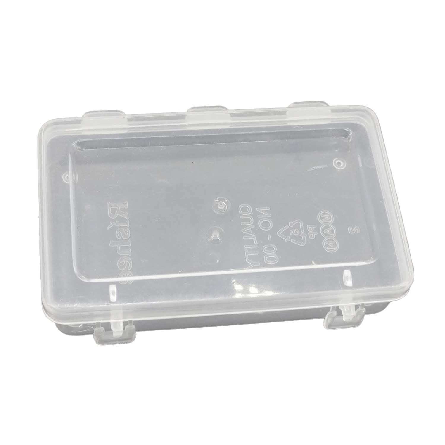 Plastic Box (12 Pieces) 7.2x4.5x1.7 CM Rectangle For Multipurpose Packing & Storage Transparent Color [jefs-pack-boxnsupp-00006-m9]