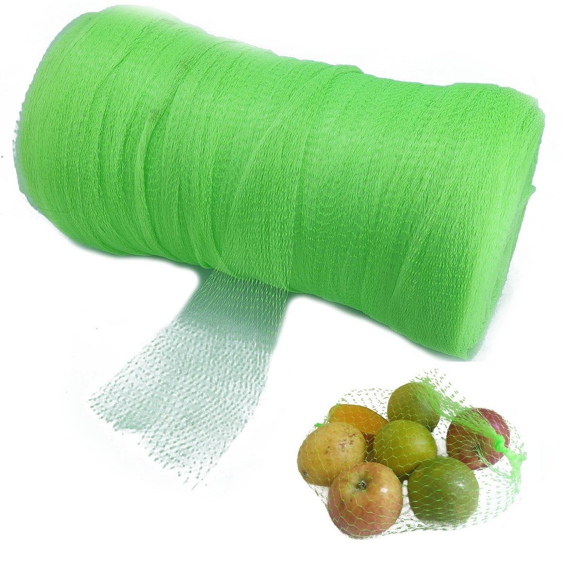 Packing Net Poly Mesh Rolls 6 Inch Width (1 Roll x 1000 Meters) Light Green For Fruits Vegetables Toys Utilities Seafood Multipurpose [jefs-pack-boxnsupp-00021-m2]