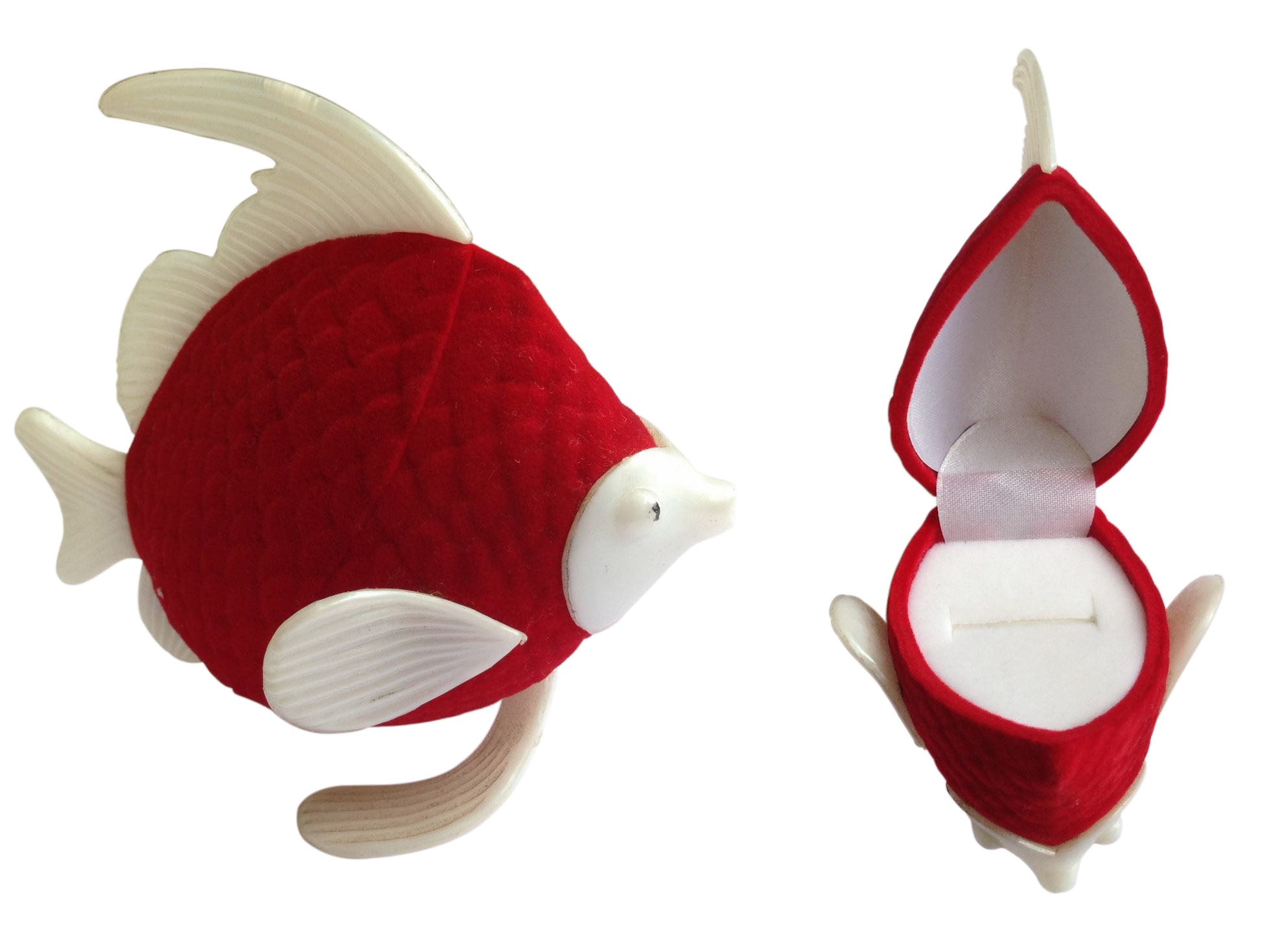 Velvet Fancy Ring Gift Packing Boxes (1 Piece, Random Shape & Color As Available) [jefs-pack-boxnsupp-00065-mix1]
