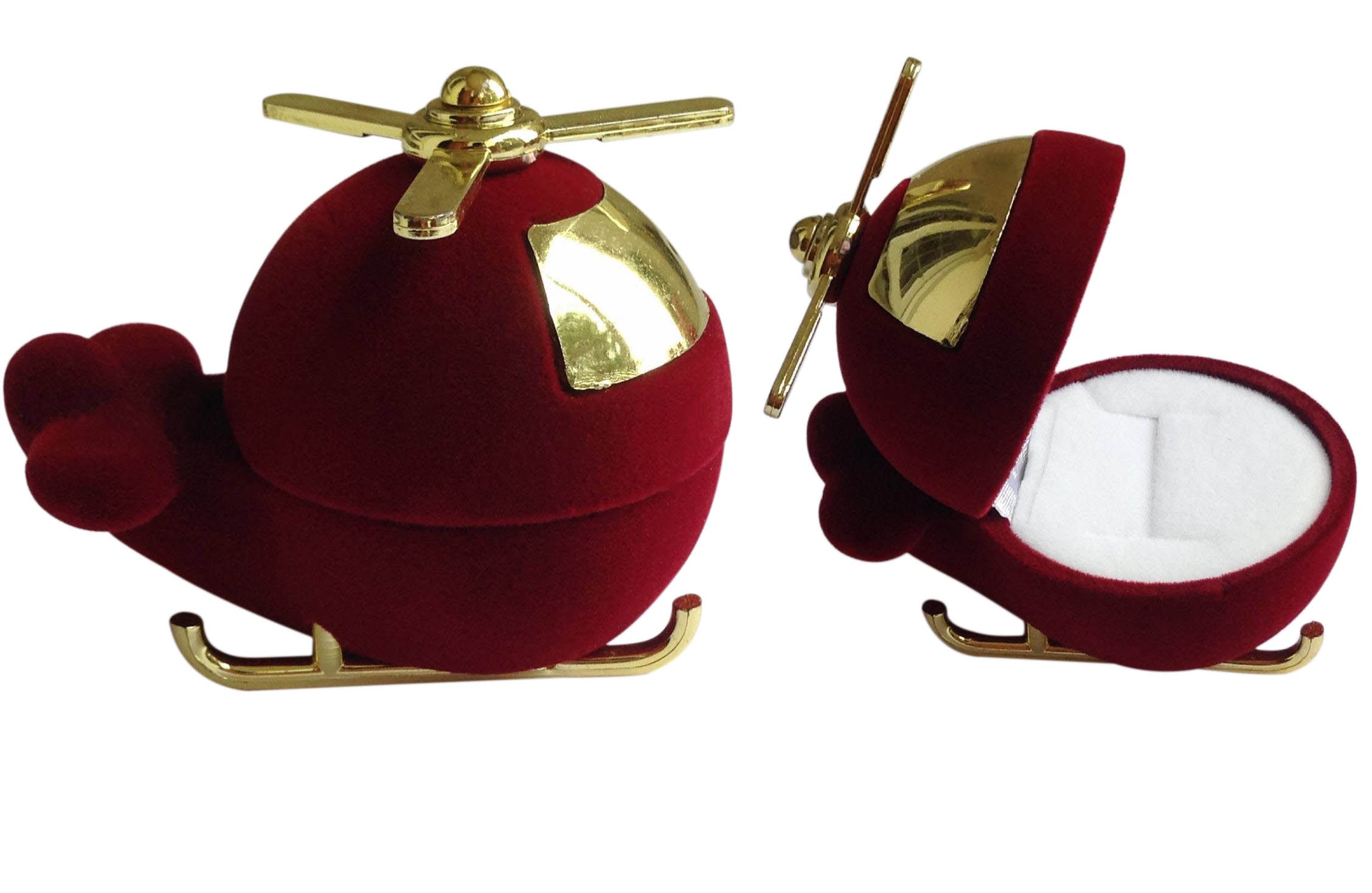 Velvet Fancy Ring Gift Packing Boxes (1 Piece, Random Shape & Color As Available) [jefs-pack-boxnsupp-00065-mix1]