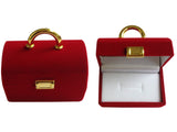 Velvet Fancy Ring Gift Packing Boxes (1 Piece, Random Shape & Color As Available) [jefs-pack-boxnsupp-00065-mix1]