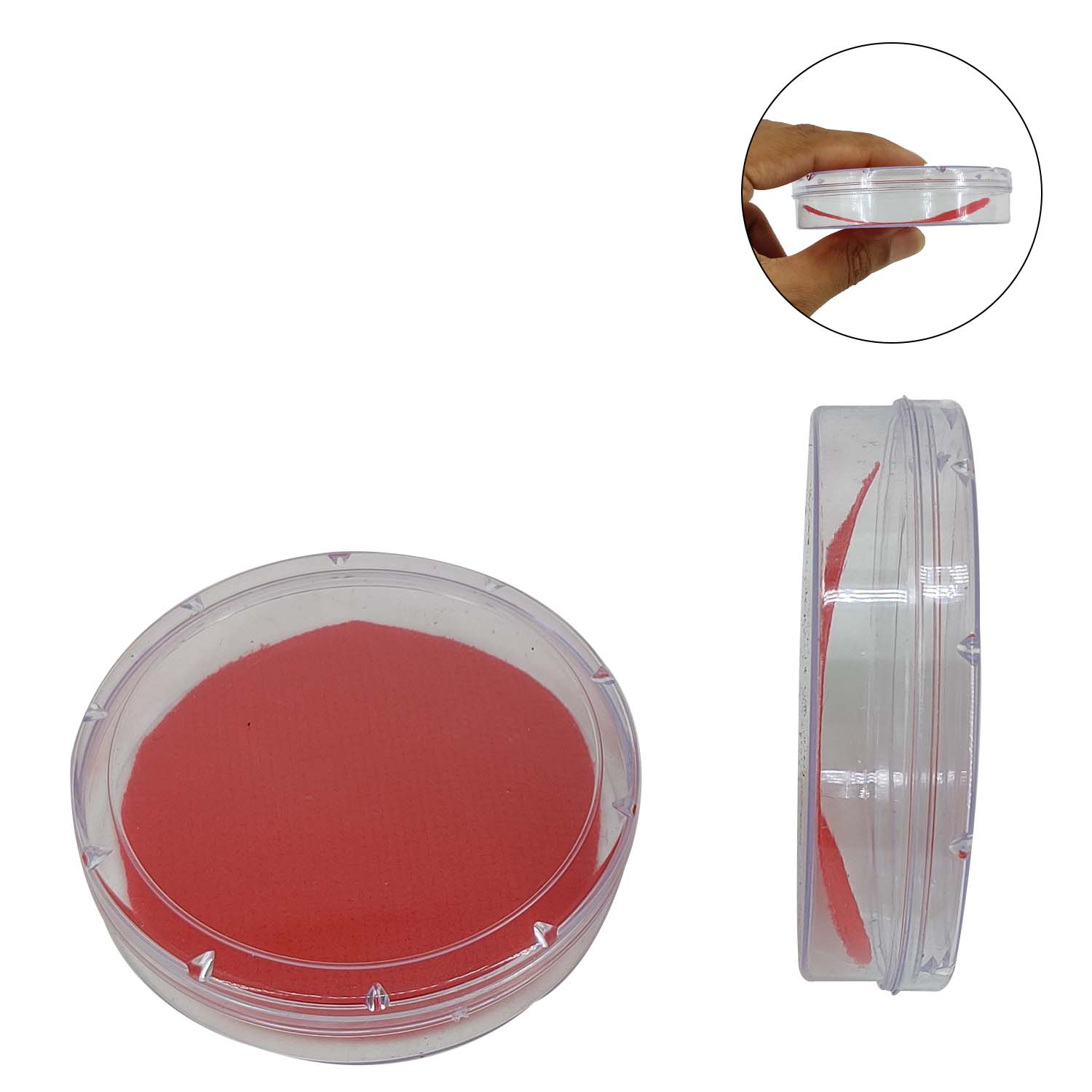 Plastic Bracelet Box 7.25x1.8 CM (12 Pieces) Transparent Color Round [jefs-pack-boxnsupp-00074-m2]