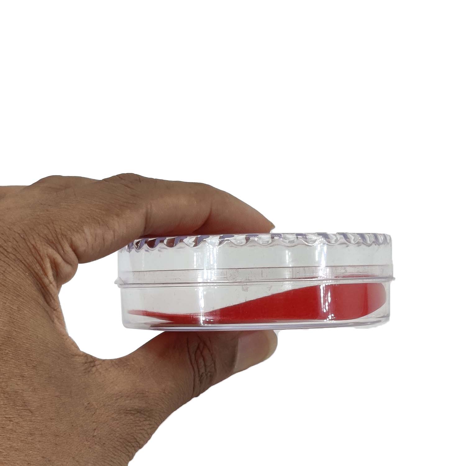 Plastic Bracelet Box 7.25x2.4 CM (12 Pieces) Transparent Color Round [jefs-pack-boxnsupp-00074-m3]