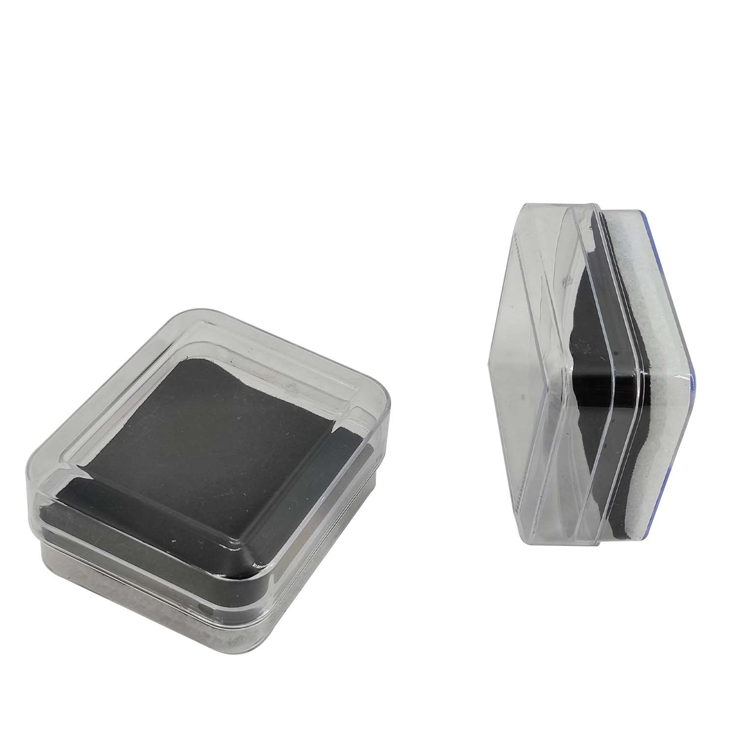 Plastic Earring Stud Box 5x4.2x2.4 CM (12 Pieces) Transparent Color Rectangle [jefs-pack-boxnsupp-00074-m6]