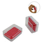 Plastic Earring Stud Box 4.5x3.2x1.8 CM (12 Pieces) Transparent Color Rectangle [jefs-pack-boxnsupp-00074-m7]