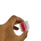 Plastic Earring Stud Box 4.5x3.2x1.8 CM (12 Pieces) Transparent Color Rectangle [jefs-pack-boxnsupp-00074-m7]