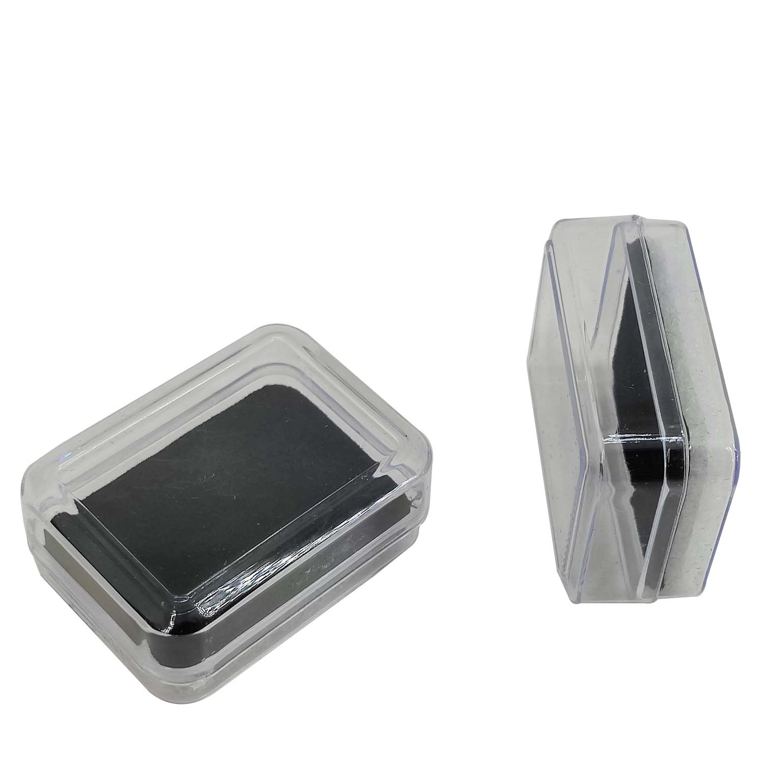 Plastic Earring Stud Box 4.5x3.2x1.8 CM (12 Pieces) Transparent Color Rectangle [jefs-pack-boxnsupp-00074-m8]