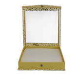 Cardboard Ring box With 40 Holders Seethru Window 18x18x3.25 CM (1 Piece, Random Assorted Color) Rectangle [jefs-pack-boxnsupp-00075-m1]