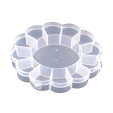 Plastic Gift Box 13 Partitions 15x2.5cm Flower Transparent Color (Sold as 1 piece) [jefs-pack-boxnsupp-00128-m4]