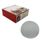 Cake Packing Paper Box For 1 KG (Pack of 5) Random Print Design 9x9x3.5 Inch (23x23x9 CM) With 8 Inch Smooth Cardboard Round Stand Base Boards [jefs-pack-boxnsupp-00129-combo2]