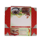 Cake Packing Paper Box For 1 KG (Pack of 5) Random Print Design 9x9x3.5 Inch (23x23x9 CM) [jefs-pack-boxnsupp-00129-1-kg]