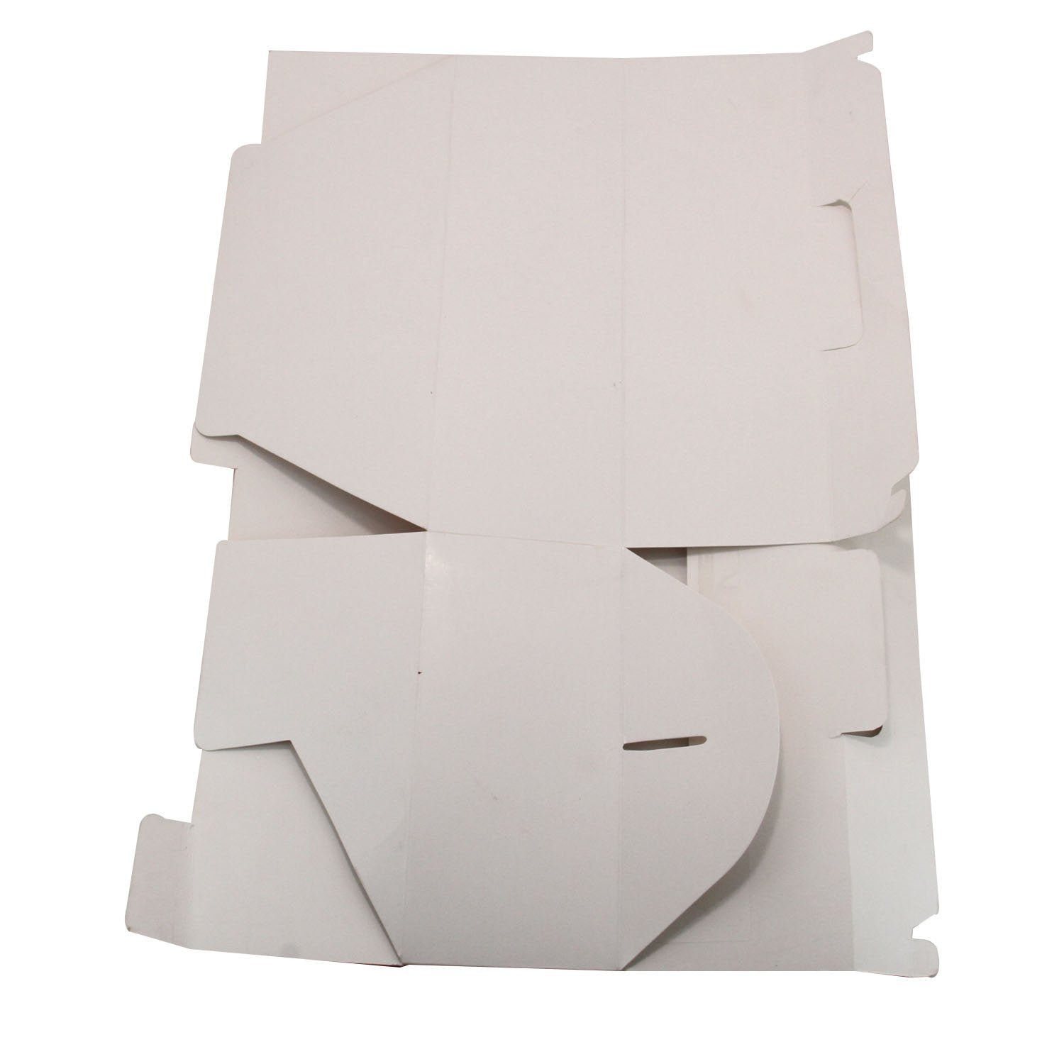 Cup Cakes Muffins Packing See Thru Paper Gift Box (Pack Of 1) For/With 4 Cavities Insert Partitions White 25x17x8 CM [jefs-pack-boxnsupp-00142-m9]