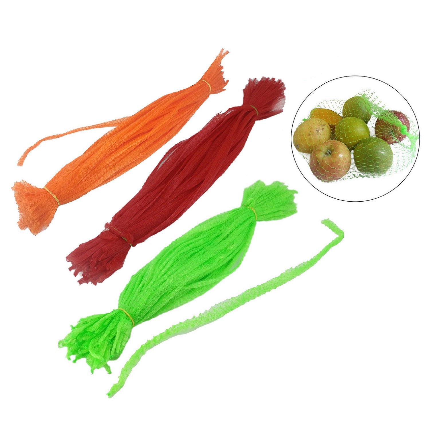 Packing Net Poly Mesh Pouches For Fruits Vegetables Multipurpose [jefs-pack-boxnsupp-00143]