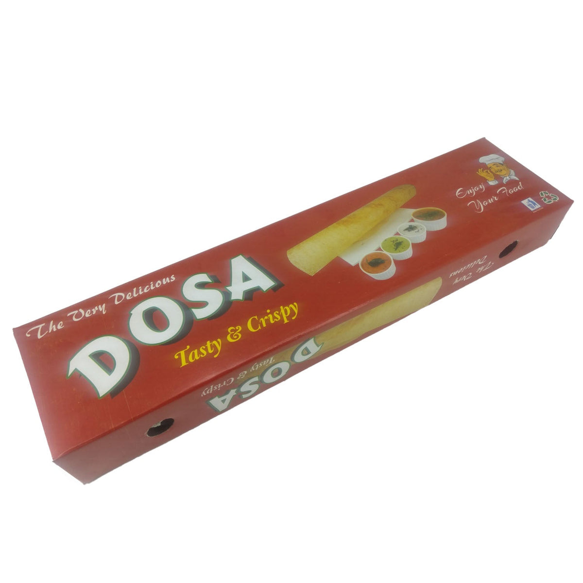Dosa Packing Paper Box (Pack of 5) 12x3x1.5 Inch Random Red Design [jefs-pack-boxnsupp-00145-m1]
