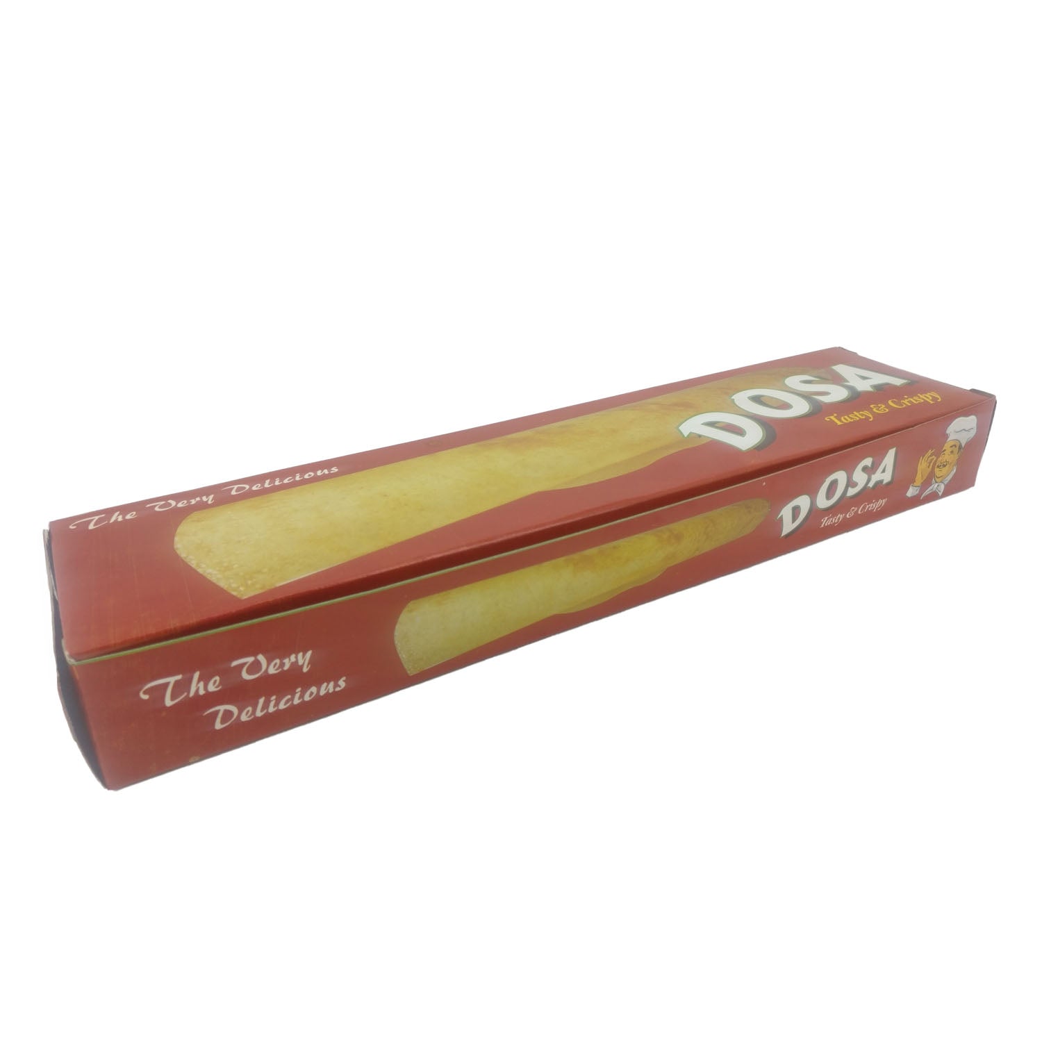 Dosa Packing Paper Box (Pack of 5) 12x3x1.5 Inch Random Red Design [jefs-pack-boxnsupp-00145-m1]