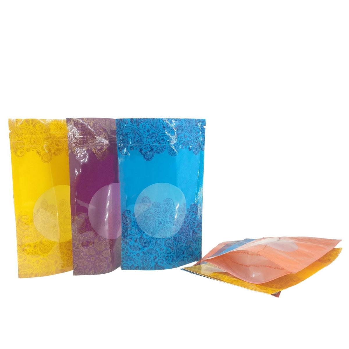 Poly Designer Storage Standup Pouches With Seethru Window For Display Gifts Packing Nuts Chocolates Powder Sweets Multipurpose [jefs-pack-boxnsupp-00147]
