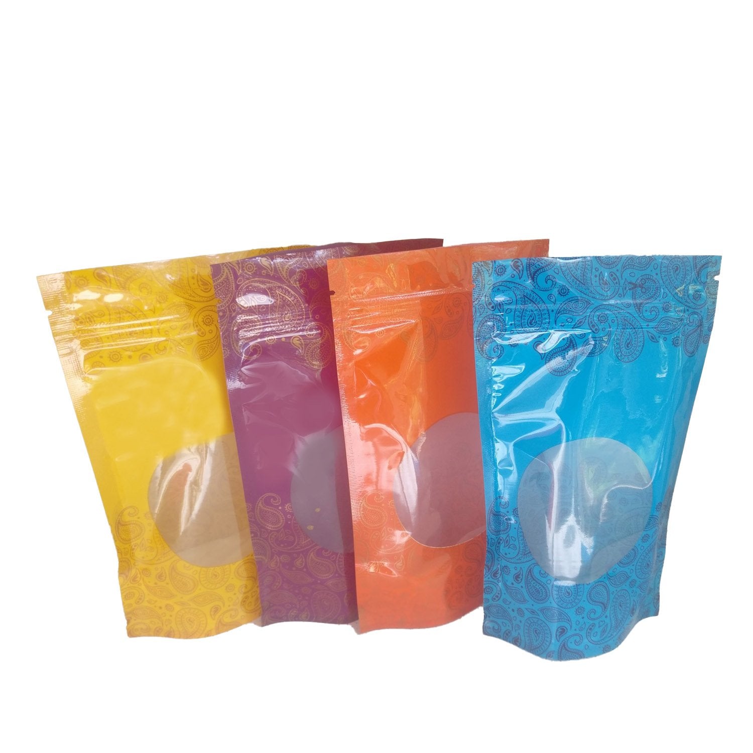 Poly Designer Storage Standup Pouches With Seethru Window For Display Gifts Packing Nuts Chocolates Powder Sweets Multipurpose [jefs-pack-boxnsupp-00147]