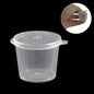 Small Polypropylene Plastic Containers (Pack of 10, Capacity 25 ML) 3.8x3 CM (1.5x1.2 Inch) Leak Proof With Lid For Ketchup Sauce Jam Cream Sampling [jefs-pack-boxnsupp-00153-m1]