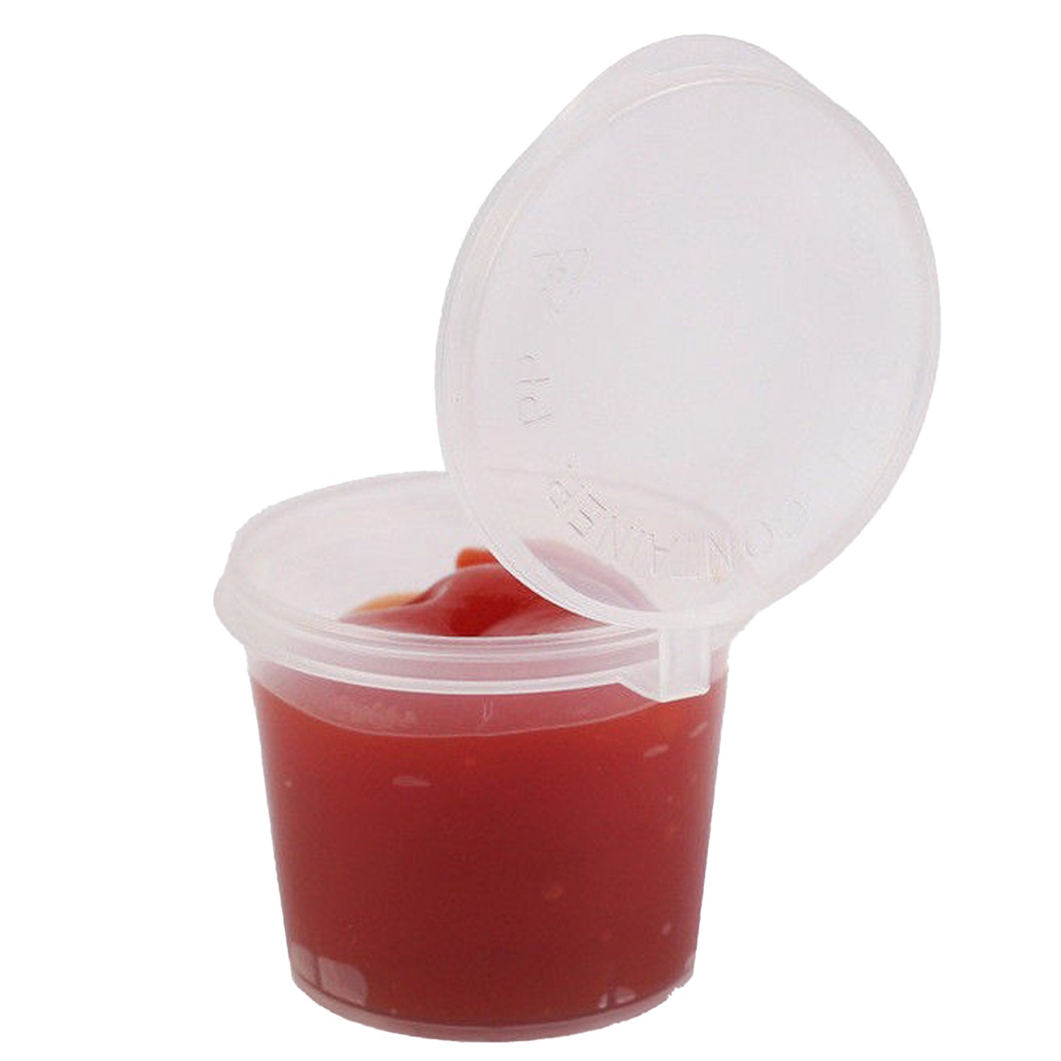 Small Polypropylene Plastic Containers (Pack of 10, Capacity 25 ML) 3.8x3 CM (1.5x1.2 Inch) Leak Proof With Lid For Ketchup Sauce Jam Cream Sampling [jefs-pack-boxnsupp-00153-m1]