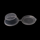 Small Polypropylene Plastic Containers (Pack of 10, Capacity 50 ML) 6x4.5x3 CM (2.25x1.75x1.2 Inch) Leak Proof With Lid For Ketchup Sauce Jam Cream [jefs-pack-boxnsupp-00153-m2]
