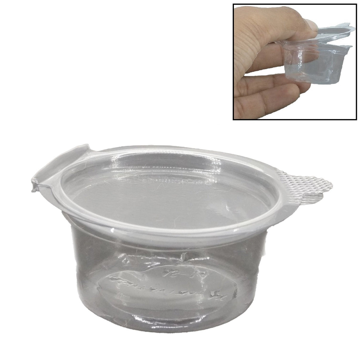 Small Plastic Containers (Pack of 10, Capacity 20 ML) 4x3x2 CM For Ketchup Sauce Jam Cream Disposable Multipurpose Food Sampling Storage  [jefs-pack-boxnsupp-00154-m1]