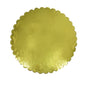 Cake Board Stand Bases (5 Pieces) For 0.5 KG Cakes Round Flower 7 Inch Gold [jefs-pack-boxnsupp-00157-m14]