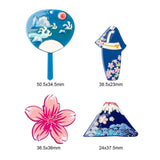 3D Printed Acrylic Pendant (1 Set Of 4 Shapes) Mixed Shapes Size 25 to 50 MM Range Multicolor For Jewellery Making Crafts Decoration [jefs-pndt-gnrl-00001-combo1]