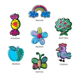 3D Printed Acrylic Pendant (1 Set Of 7 Shapes) Mixed Shapes Size 25 to 45 MM Range Multicolor For Jewellery Making Crafts Decoration [jefs-pndt-gnrl-00001-combo4]