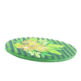 3D Printed Acrylic Pendant (2 Pieces) 40x24x3 MM Oval Green For Jewellery Making Crafts Decoration [jefs-pndt-gnrl-00001-m16]