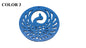 Wooden Jewellery Making Pendants 50mm Peacock [Color 3 - Blue] (Pack Of 4 Pieces) (#Ot111)