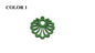 Wooden Jewellery Making Pendants 26mm Flower [Color 1 - Green] (Pack Of 4 Pieces) (#Ot150)