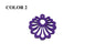 Wooden Jewellery Making Pendants 26mm Flower [Color 2 - Purple] (Pack Of 4 Pieces) (#Ot151)