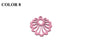Wooden Jewellery Making Pendants 26mm Flower [Color 8 - Light Pink] (Pack Of 4 Pieces) (#Ot157)
