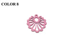 Wooden Jewellery Making Pendants 26mm Flower [Color 8 - Light Pink] (Pack Of 4 Pieces) (#Ot157)