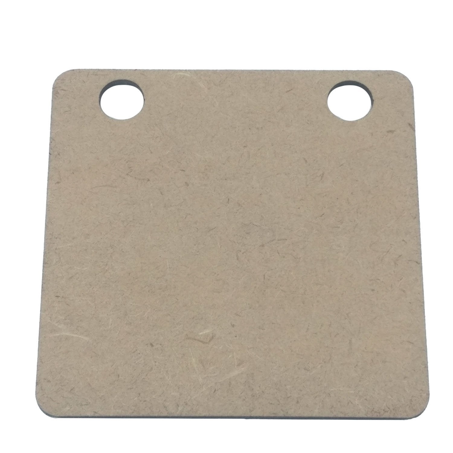 MDF Pendant Bases (2 Pieces) Square 63x2 MM For DIY Jewellery Making Painting Crafts Decoration [jefs-pndt-gnrl-00127-m11]