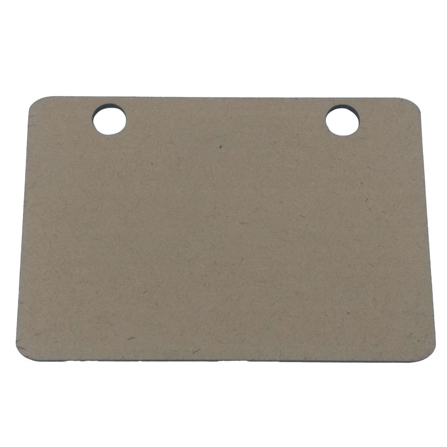MDF Pendant Bases (2 Pieces) Rectangle 90x62x2 MM For DIY Jewellery Making Painting Crafts Decoration [jefs-pndt-gnrl-00127-m12]