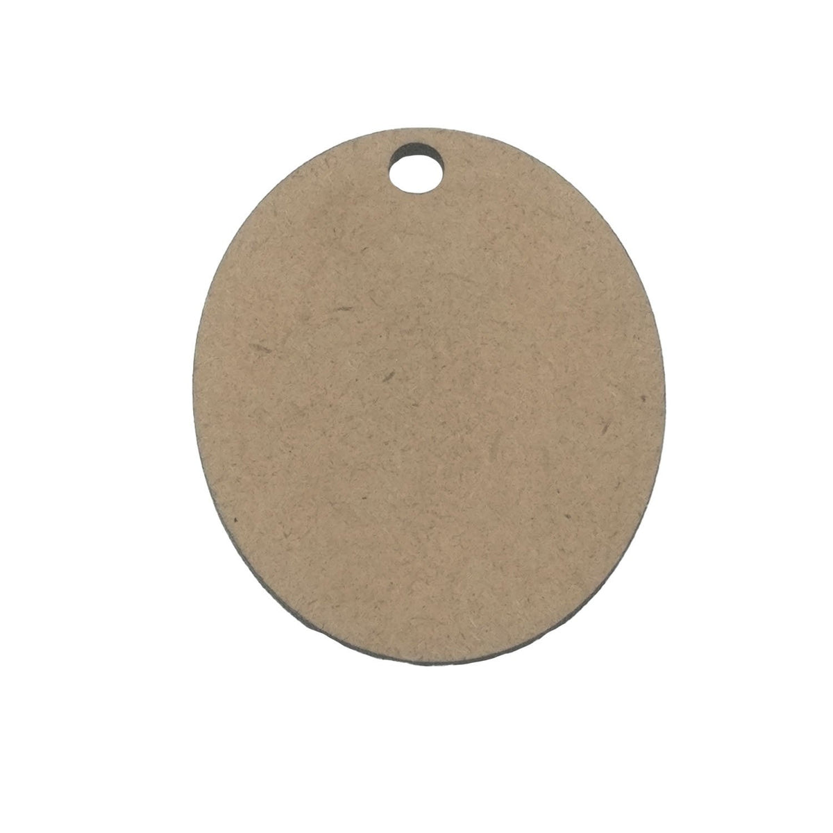 MDF Pendant Bases (4 Pieces) Oval 40x33x2 MM For DIY Jewellery Making Painting Crafts Decoration [jefs-pndt-gnrl-00127-m6]