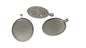 Jewelry Metal Alloy Pendant Base 50x30mm (Holds 40x30mm Oval Embellishments) Oval Antique Silver Color (Pack of 2 pieces) [jefs-pndt-gnrl-00129-m24]