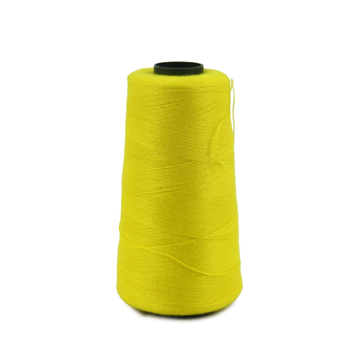 Spun Polyester Threads 3-Ply Yellow (1 Roll x 2000 Meters) For Making Bag Sofa Seat Covers Upholstery And Utilitiy Accessories [jefs-stringlace-00006-m10]