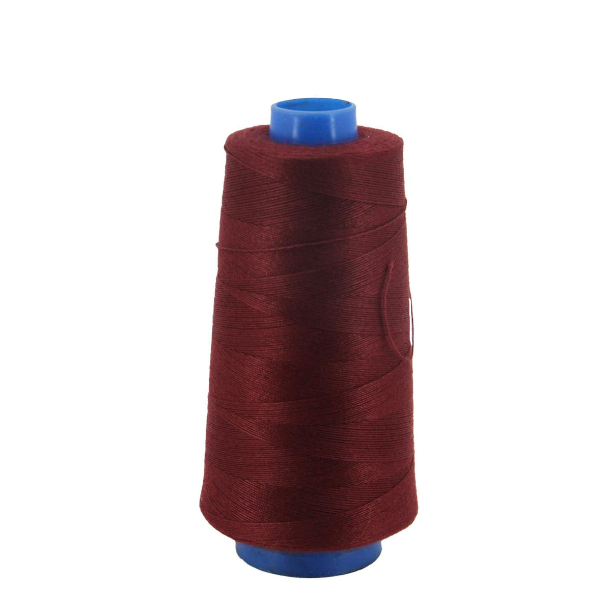 Spun Polyester Threads 3-Ply Dark Maroon (1 Roll x 2000 Meters) For Making Bag Sofa Seat Covers Upholstery And Utilitiy Accessories [jefs-stringlace-00006-m8]
