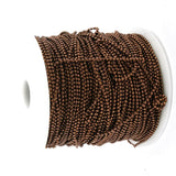 Jewellery Making Brass Ball Chains 1.5mm Ball Antique Copper Color (Pack of 3 metres) [jefs-stringlace-00307-m4]